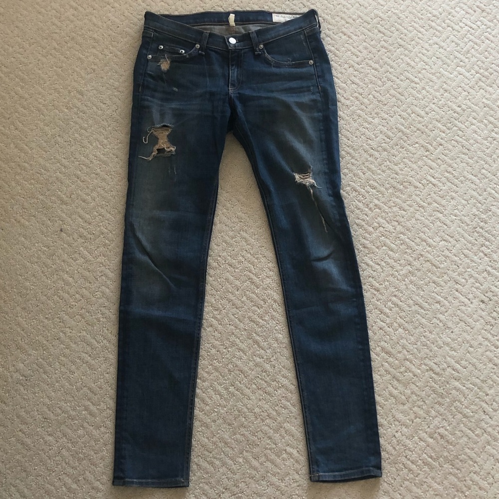 Rag & Bone Ripped Skinny Jeans